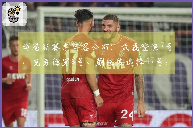 海港新赛季阵容公布：武磊登场7号、克劳德穿8号、蒯纪闻选择47号，梅伦多缺席